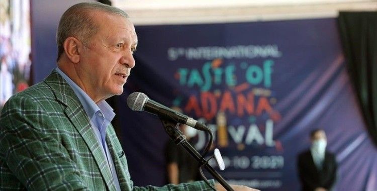 Erdoğan: Sıfır atık prensibiyle düzenlenen Adana Lezzet Festivali yeşil kalkınma devrimimizin başladığının işaretidir