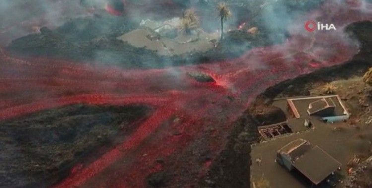 La Palma Yanardağı’nda lavlar onlarca evleri yuttu