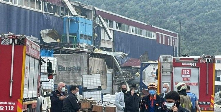 Bursa’da plastik fabrikasında patlama: Yaralılar var