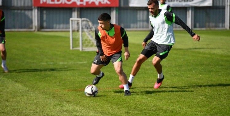 Bursaspor, Boluspor maçının taktik antrenmanını yaptı