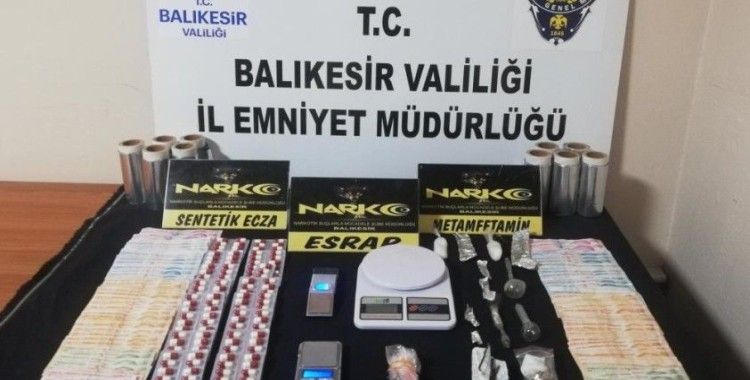 Balıkesir'de 19 şahsa uyuşturucu operasyonu