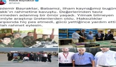 Selçuk Bayraktar ve Haluk Bayraktar'ın babası Özdemir Bayraktar hayatını kaybetti