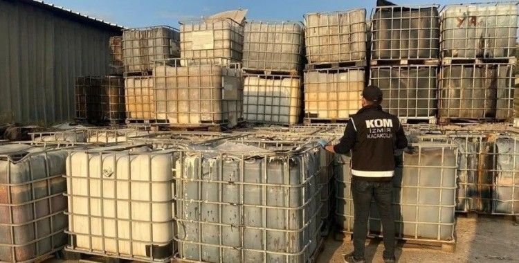 İzmir'de 109 bin 500 litre kaçak akaryakıt ele geçirildi