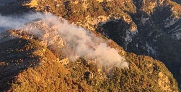 Osmaniye’deki orman yangınını söndürme çalışmaları sürüyor