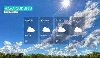 Yarın kara ve denizlerimizde hava nasıl olacak? 9 Kasım 2021 Salı