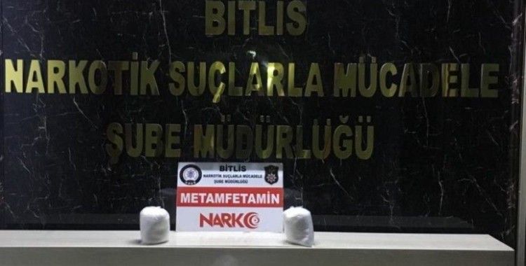 Bitlis'te 5 kilo metanfetamin ele geçirildi