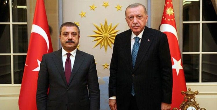 Cumhurbaşkanı Erdoğan, Merkez Bankası Başkanı Kavcıoğlu ile görüştü