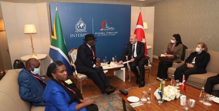 İçişleri Bakanı Süleyman Soylu Güney Afrika ve Kazakistanlı mevkidaşları ile görüştü