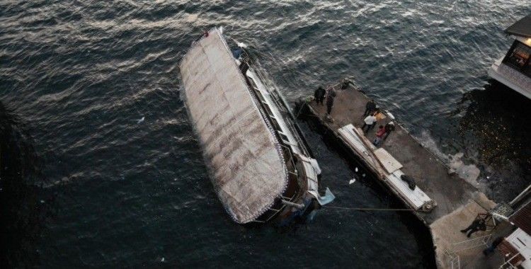 Beykoz’da balıkçı teknesi battı