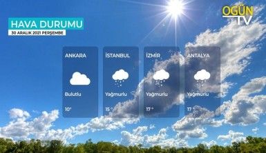 Yarın kara ve denizlerimizde hava nasıl olacak? 30 Aralık 2021 Perşembe