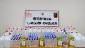 Mersin'de 66 litre sahte içki ve 190 litre etil alkol ele geçirildi