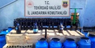 Malkara'da 800 litre sahte içki ele geçirildi