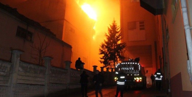Karaman’da fabrika yangını