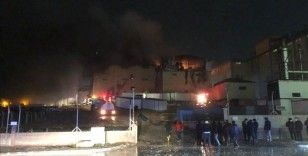 Karaman'da bisküvi fabrikasında yangın