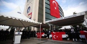 Bursa'da trafik kazasında hayatını kaybeden 4 itfaiye personeli için tören düzenlendi