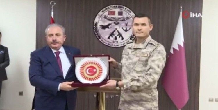 TBMM Başkanı Şentop’tan Katar’daki Türk Komutanlığına ziyaret