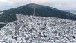 Kar yağışıyla Aydos Ormanı’nda kartpostallık görüntüler havadan görüntülendi
