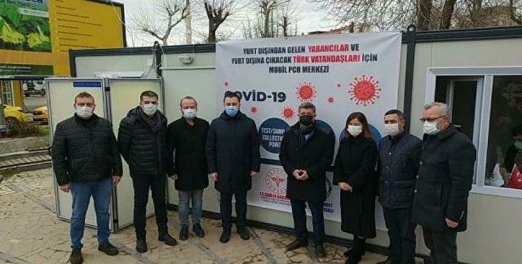 Edirne'de yurtdışından alışverişe gelenler için PCR test birimi kuruldu