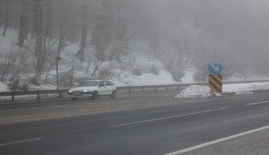 Bolu Dağı'nda yoğun sis etkili oluyor