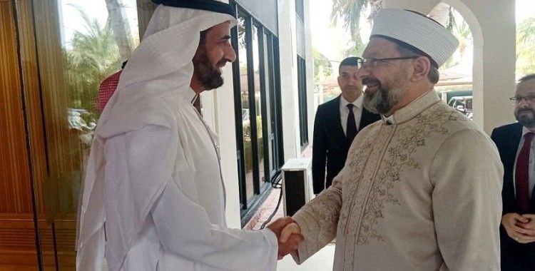 Diyanet İşleri Başkanı Erbaş, Suudi Arabistan Hac ve Umre Bakanı Rabia ile görüştü