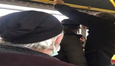 Bursa'da halk otobüsünde maske tartışması