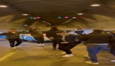 Tüneli kapatıp trafiği tehlikeye atan şahıslara ceza yağdı