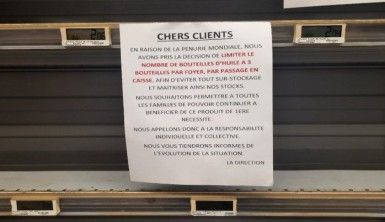 Fransa'da market rafları boş kaldı