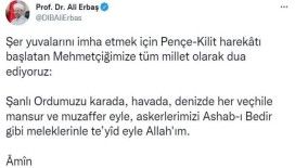  Diyanet İşleri Başkanı Erbaş’tan Mehmetçiğe destek mesajı