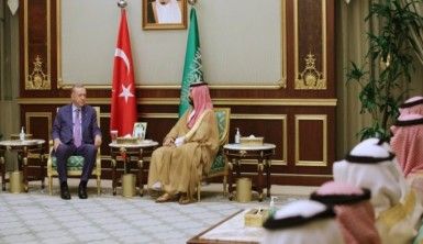 Cumhurbaşkanı Erdoğan, Suudi Arabistan Veliaht Prensi Selman'la görüştü