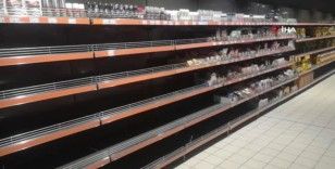 Ukrayna’da market rafları boşaldı