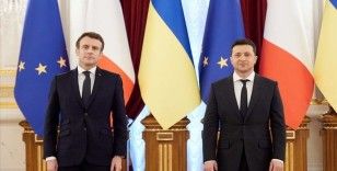 Macron, Ukrayna Cumhurbaşkanı Zelenskiy ile telefonda görüştü