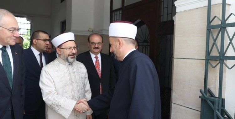 Diyanet İşleri Başkanı Erbaş, Bosna Hersek İslam Birliği Başkanı Kavazoviç ile görüştü