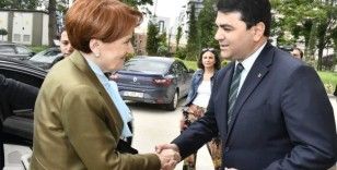 Akşener, Demokrat Parti Genel Başkanı Uysal'ı ziyaret etti