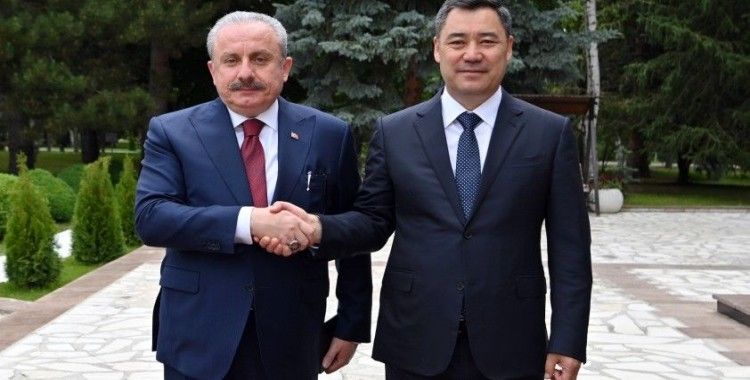 TBMM Başkanı Şentop, Kırgızistan Cumhurbaşkanı Caparov ile görüştü