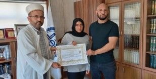 Alman vatandaşı Katerina Zonguldak’ta Müslüman oldu