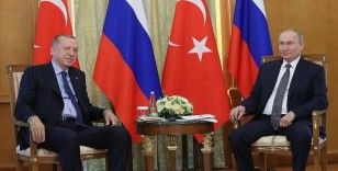 Cumhurbaşkanı Erdoğan ve Putin Suriye'de terör örgütlerine karşı eş güdüm içinde hareket etme kararlılığını teyit etti