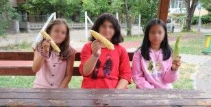Bahçesinden mısır alan 3 kız çocuğunu tekme ve yumrukla darp etti