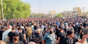 Irak’ta Koordinasyon Grubu ve Sadr Grubu destekçilerinden karşılıklı protesto
