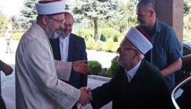 Mescid-i Aksa İmam Hatibi Sabri ve Mehmet Görmez’den Erbaş’a ziyaret