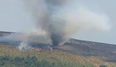 Portekiz'de orman yangını sırasında alev hortumu oluştu