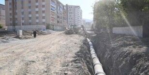 Eski Erzurum ve Hürriyet Caddelerinin üstyapı çalışmaları hızla devam ediyor