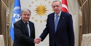 Cumhurbaşkanı Erdoğan BM Genel Sekreteri Guterres ile görüştü