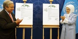 Guterres ve Emine Erdoğan, 'Sıfır Atık Projesi' için iyi niyet beyanı imzaladı