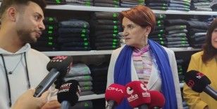İYİ Parti Lideri Akşener, Ankara esnafını ziyaret etti