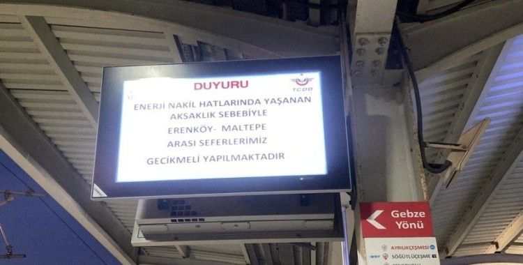Teknik arıza sonrası Marmaray’da yoğunluk yaşandı