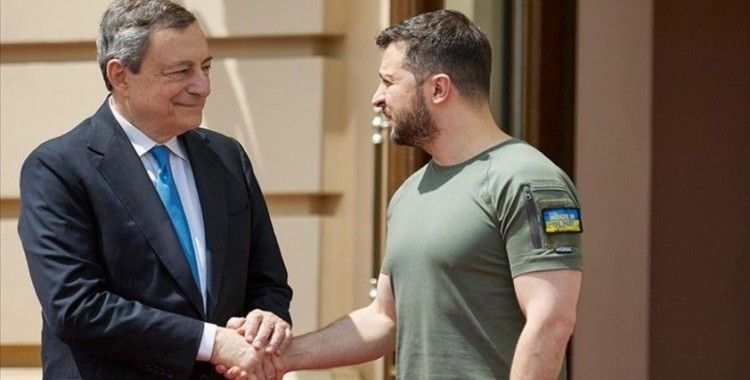 İtalya Başbakanı Draghi, Ukrayna Devlet Başkanı Zelenskiy ile telefonda görüştü