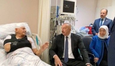 Cumhurbaşkanı Aliyev, Binali Yıldırım ve Şamil Ayrım'ı hastanede ziyaret etti
