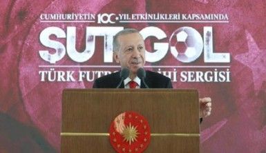 Cumhurbaşkanı Erdoğan, Şut ve Gol Türk Futbol Tarihi Sergisi açılışında konuştu