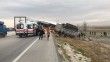 Konya’da tır ile kamyon kafa kafaya çarpıştı: 2 ölü, 1 yaralı