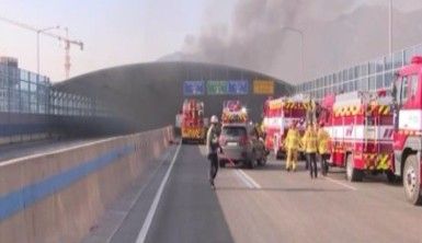 Güney Kore'de tünelde yangın